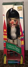 Vintage Blue Nutcracker Handcrafted Wooden 12” Walgreens Exclusive NEW Boxed picture