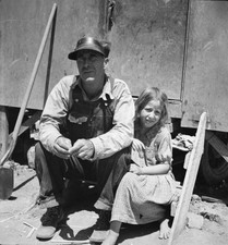 Drought refugees in California migrant camp Historic Old Photo picture