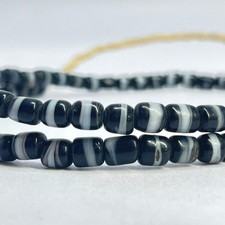 Bohemian Black and White Trade Beads picture