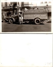 1930s/40s Buffalo Brewing Co. Sacramento CA Delivery Man Truck B+W Photo S0108 picture