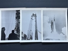 1969 NASA TRW “OGO-F Satellite Thorad Agena-D Rocket” Photograph Lot of 3 picture