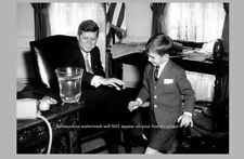 John F Kennedy Robert Kennedy Jr PHOTO Meets with Uncle Gives Salamander in Oval picture