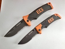 Lot of 2 Gerber Bear Grylls Survival Pocket Knives [E085] picture