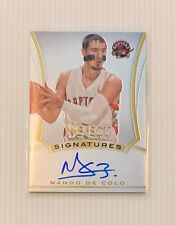 2013-14 Panini SELECT NBA Basketball NANDO DE COLO SIGNATURE #39 AUTO On Card picture