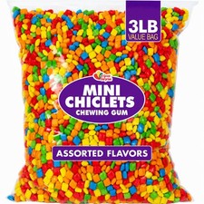 Mini Chiclets Gum, 3 lb Fruity Tabs for 1 Count (Pack of 1), Assorted Colors picture