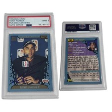 2001 Tony Parker Autographed Topps NBA DP RC #247 PSA MINT 9 Auto picture