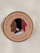 Six Nations Veterans Association Ohsweken Ontario Indigenous Veterans Lapel Pin picture