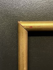 Vintage Gold Tone Reeded Profile Wood Picture Frame MCM , Holds 11