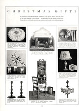 1926 The House Beautiful Christmas Gift Ideas Maple Desk Nativity Vtg Mag Image picture