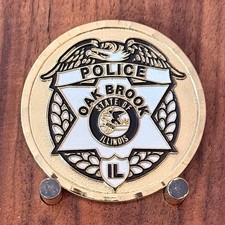 Oak Brook IL Police Sergeant Vel Torlo Team D 2024 Challenge Coin W#20 picture