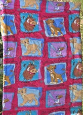 Vintage Disney The Lion King 90s Reversible Twin Comforter Blanket picture