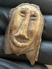 Tomachee Artifacts 👣 ESKIMO INUITS RARE HUMANOID HEAD/FACE EFFIGY BERING 🔥 picture