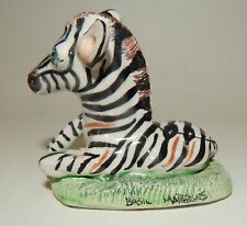 Vintage Basil Matthews England - Zebra Figurine Sculpture - Artist Signed picture