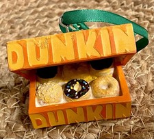 2014 Dunkin Donuts Christmas Ornament 1/2 Dozen Donuts New picture