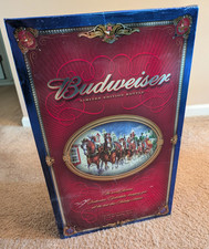 BUDWEISER MILLENNIUM LIMITED EDITION BOTTLE SET W/ FOUR GLASSES & ORIGINAL BOX picture