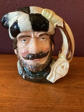 Vintage Royal Doulton Trapper Character Ceramic Toby Jug #D6609 picture