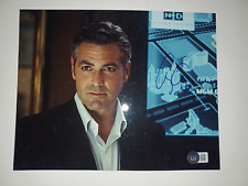 George Clooney Oceans 11 Signed Autographed 8x10 photo Beckett BAS picture