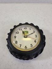 Vintage John Deere Tractor Tire Desk / Wall Clock picture