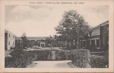 Postcard Typical Court Foster Village Bergenfield New Jersey  picture