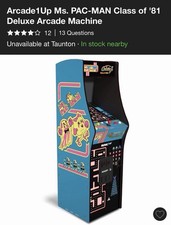Arcade1Up Ms. PAC-MAN Class of '81 Deluxe Arcade Machine picture