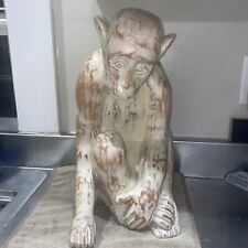 Vintage Sarried Large Wood Monkey picture