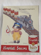 Vtg 1993 Campbells Soup Nostalgic Metal Sign #8 in a series of 20 Train picture