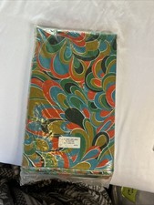 Vintage 60's-70's Mod Retro Psychedelic Fabric Wash And Wear 3.5 Yards picture
