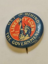 Original WW1 Liberty Loan of 1917 Pinback Button picture