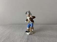 Antique KPM Berlin Porcelain Figurine Boy with Satchel & Cane 19th Century picture