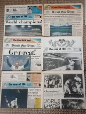 1984 Detroit Tigers World Series Papers picture