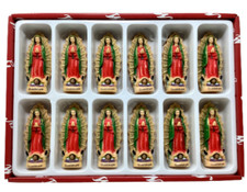 Virgen de Guadalupe Mini 3 Inch PVC Figurines Imagen 12PCS Set 100PP picture
