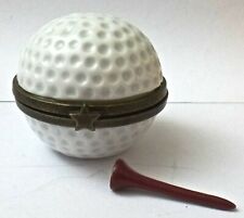 Vintage Midwest of Cannon Falls GOLF BALL Trinket Box, Tee Trinket Inside picture