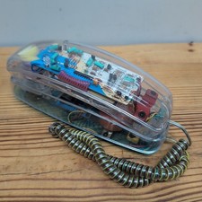 Vintage 1980s Unisonic 6900 Clear See-Thru Transparent Phone picture
