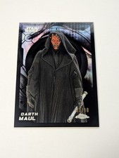 Topps Chrome Star Wars Darth Maul Black Refractor /10 #171 picture
