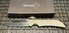 Böker Plus Manaro Stingray, 440C, Checkered Titanium Framelock picture