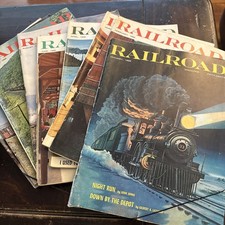 Vtg Lot of 9 Railroad  Magazine - 1968 JAN -MAR, April, June,Aug, Oct-De Trains. picture