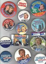 1990s - 2008 HILLARY  Bill Clinton 14 dif pin EARLIER Campaign pinback button #5 picture