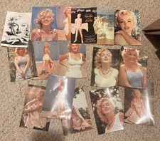 Vintage 1980's Marilyn Monroe 4 by 6 Postcards Set of 16 picture