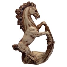 Vintage MCM Italian Resin Carved Horse Sculpture Figurine Signed by A. Giannetti picture