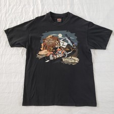 Harley Davidson Warner Bros. Men's Large T-Shirt Black Looney Tunes Vintage Y2k picture