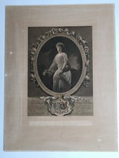 Heliogravure Royalty Henriette of Belgium, Duchess of Vendôm signed picture