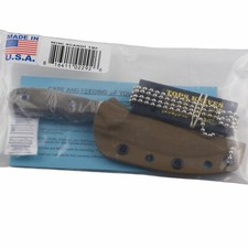 TOPS Mini Scandi Fixed Blade Knife Rockies Tan Canvas Micarta Handle Full Tang picture