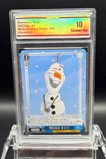 2023 Weiss Schwarz Disney 100 – Snowman Olaf #092 Japanese CC&G 10 Crowned Gem picture
