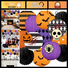 16Pcs Halloween Party Decorations Paper Lanterns Set picture