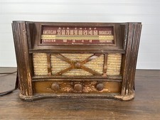 Vtg Firestone Air Chief 4-A-20 Art Deco Radio Shortwave Read Description picture