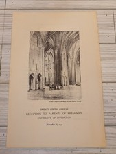 1949 University of Pittsburgh PITT Freshman Parent Reception Program B picture