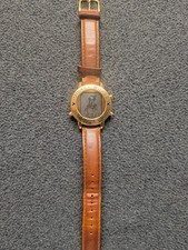RARE Vintage Disney 2000 Dancing Mickey Digital Watch, Musical, Leather Band picture