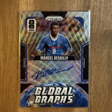 2026 Panini Prizm Marcel Desailly #GG-MD Wave Prizm Global Graphs Auto France picture
