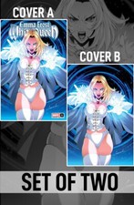 EMMA FROST WHITE QUEEN #1 GODTAIL VARIANT KNIGHT OF COMICS HEROESCON SET OF TWO picture