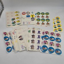 Vintage Sunshine Label Reward Stickers Lot Educational Achievement School Retro picture